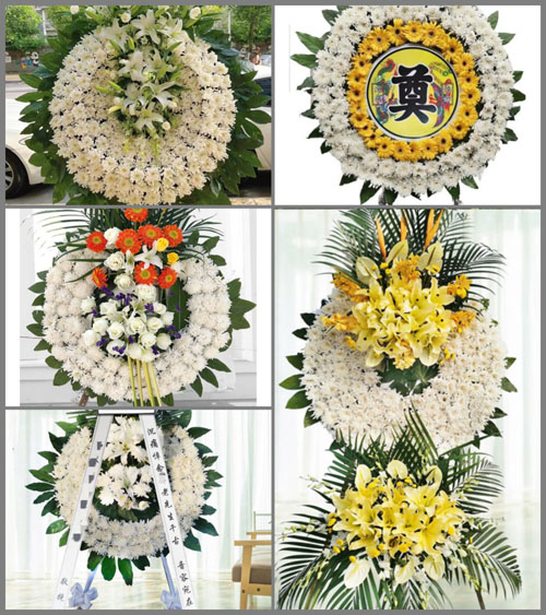 上海奉贤区南桥镇庙泾村花圈速递