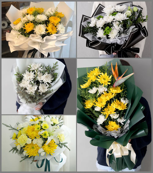 上海奉贤区南桥镇庙泾村白事花束代送